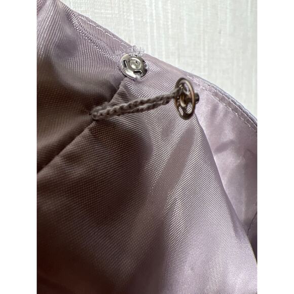 Adrianna Papell Size 10 Silver Gray Rosette Cocktail Dress Evening Sheath - Picture 12 of 13